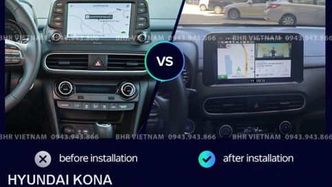 Màn hình DVD Android xe Hyundai Kona 2018 - nay | Vitech Pro